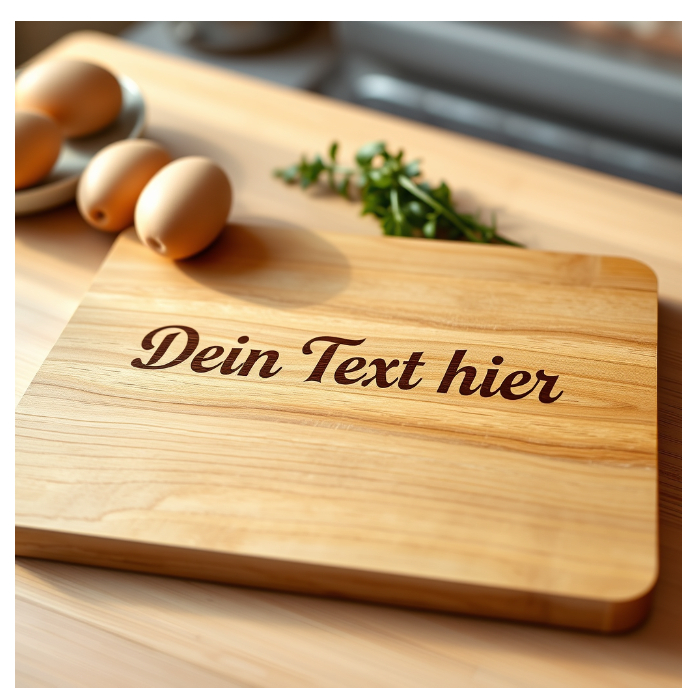 holzschneidebrett mit gravur