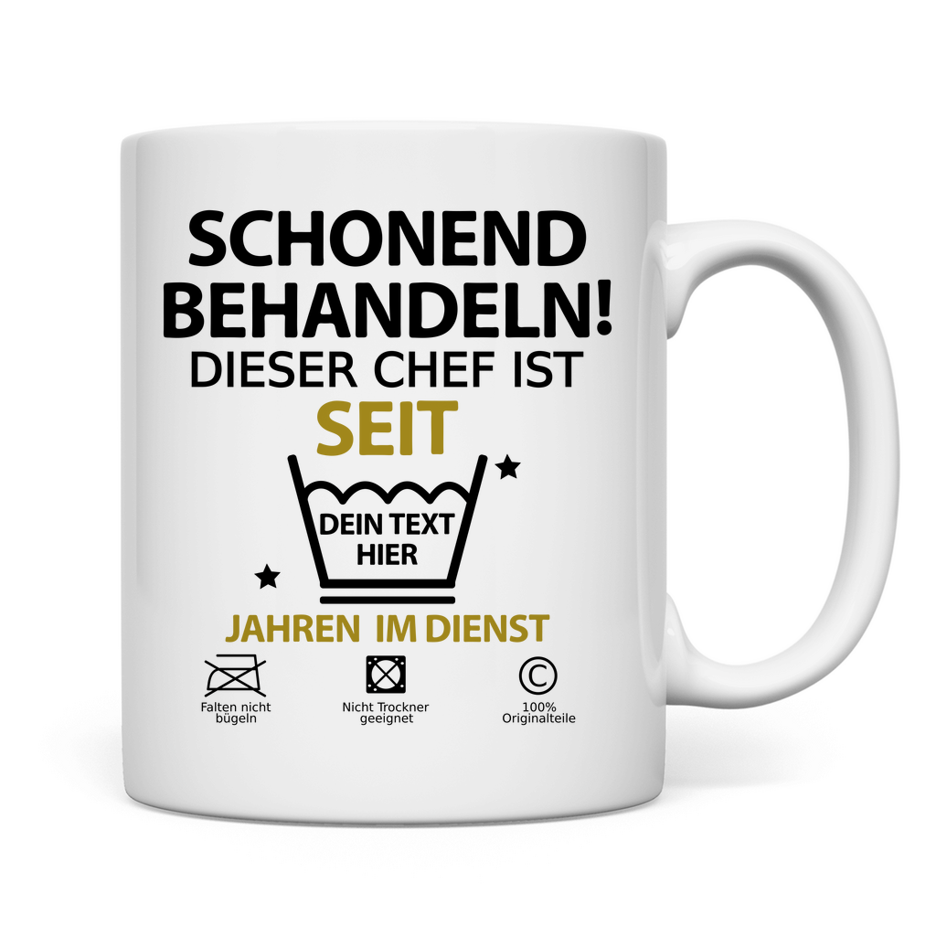 tasse chef dienst jubiläum personalsiert mockup