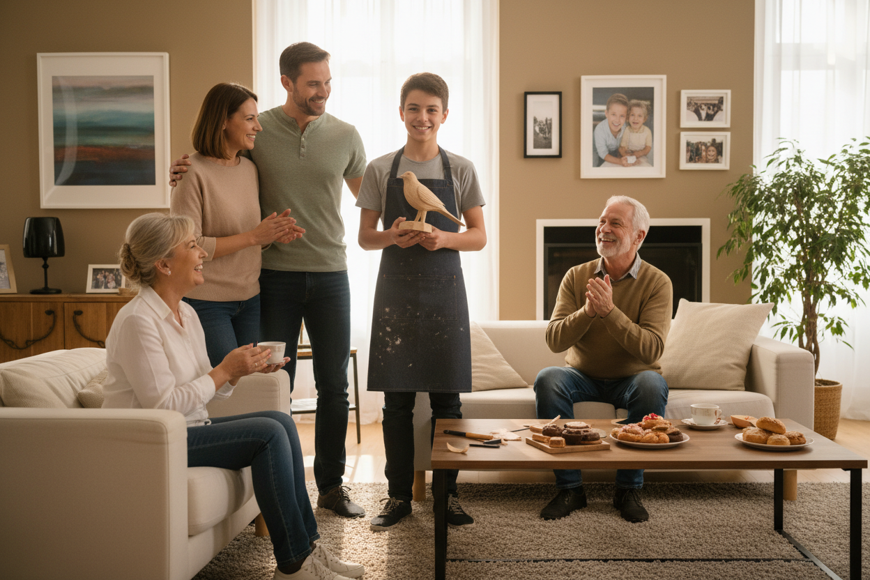 Was schreibt man zum Ausbildungsbeginn eltern an das kind und großeltern familie über generationen hinweg