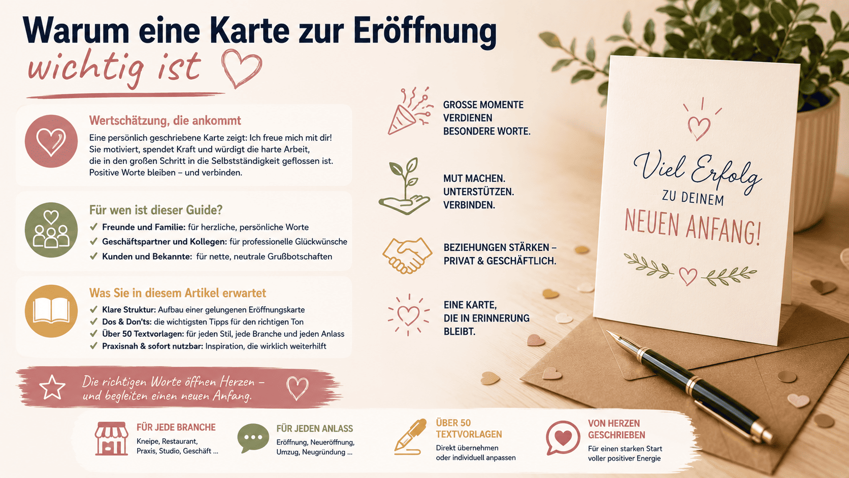 Was schreibt man in eine Karte zur Eröffnung warum eine karte zur eroeffnung wichtig ist