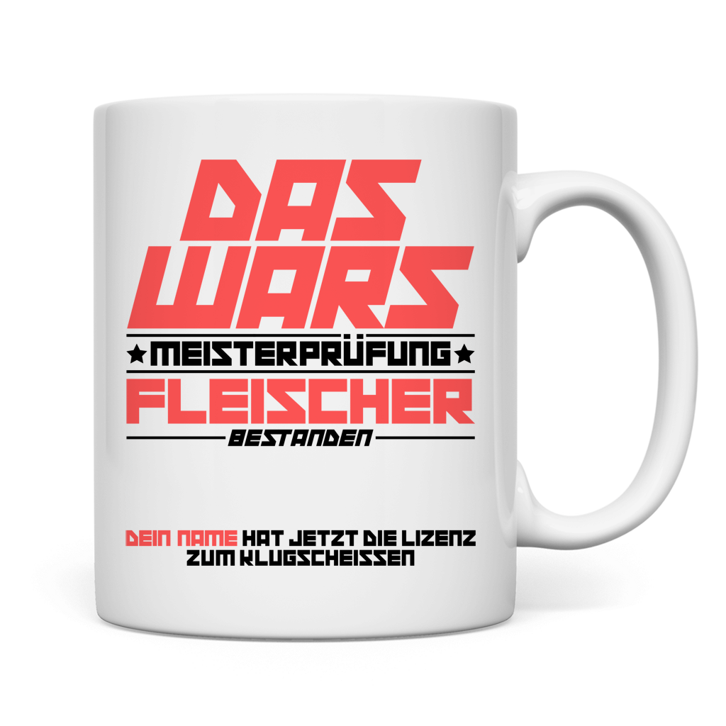 tasse fleischer das wars bestanden meisterprüfung mockup