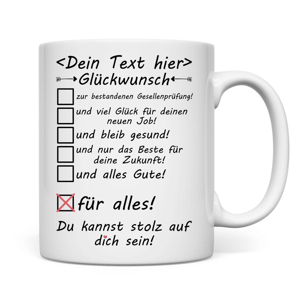 back white tasse glückwunsch bestandenen gesellenprüfung mockup