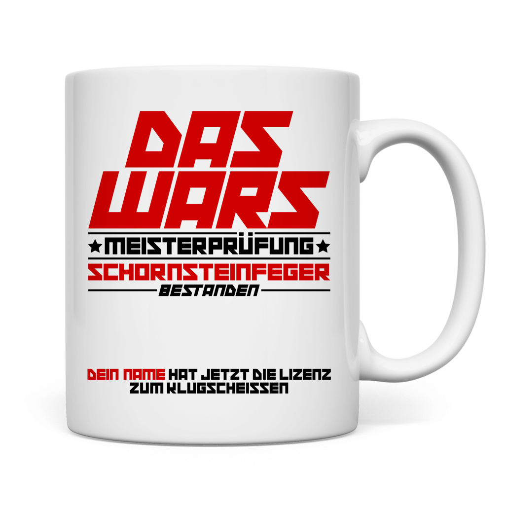 tasse schornsteinfeger das wars bestanden meisterprüfung neu mockup