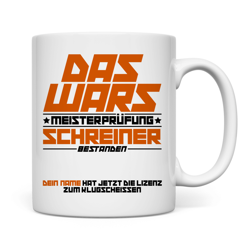 tasse schreiner das wars bestanden meisterprüfung mockup