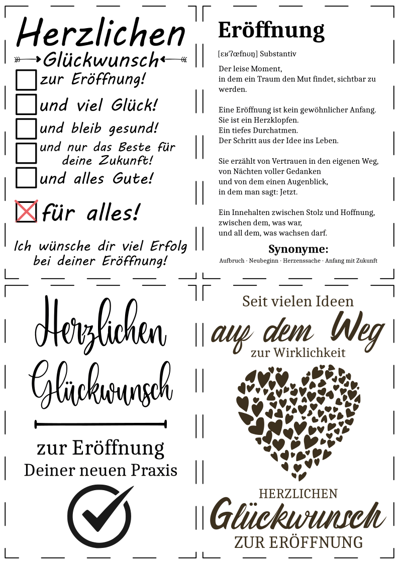 premium eröffnungs set: design vorlagen & profi texte premium eröffnungs set: design vorlagen & profi texte