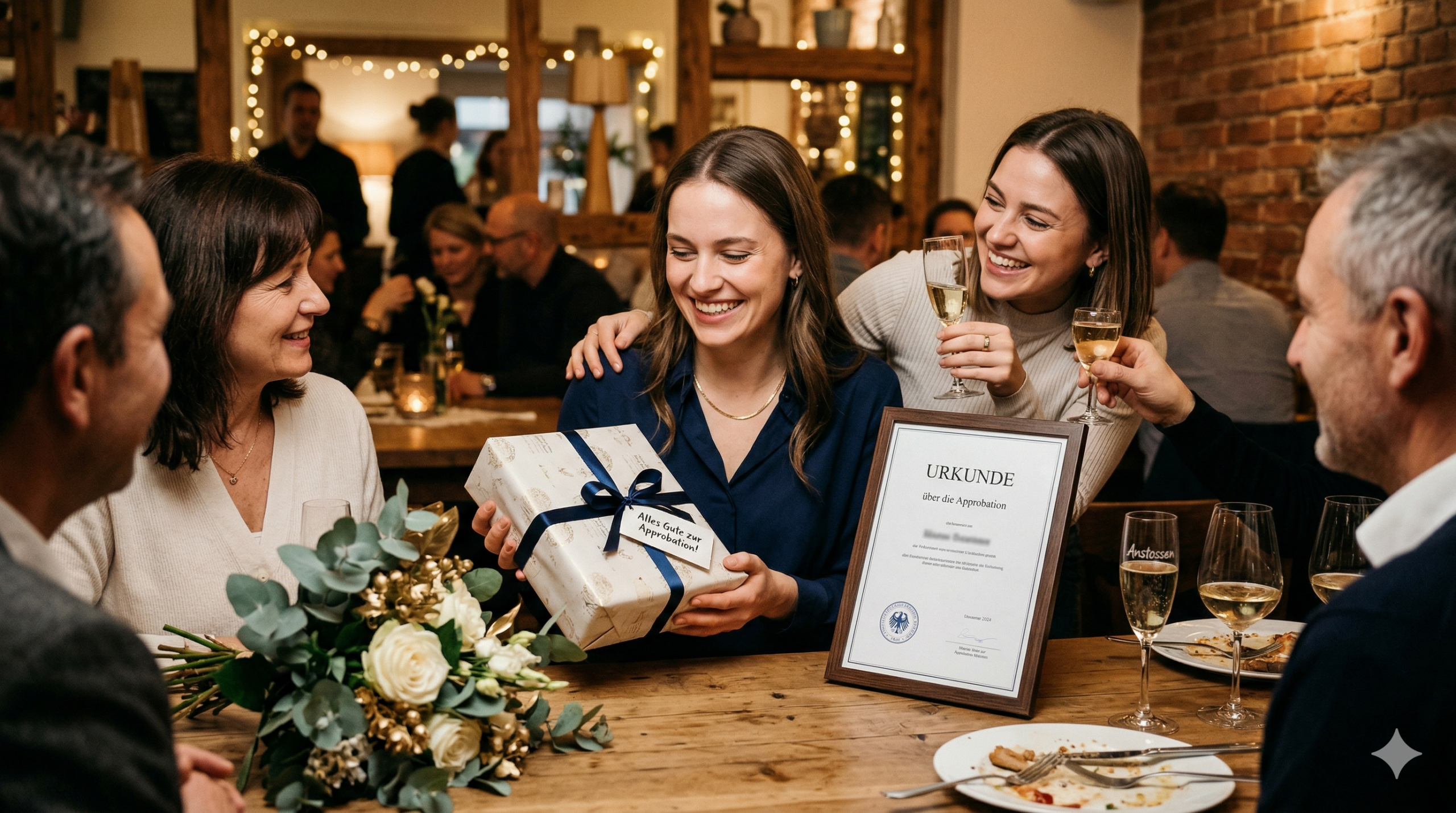 geschenk zur approbation – ja es passt perfekt