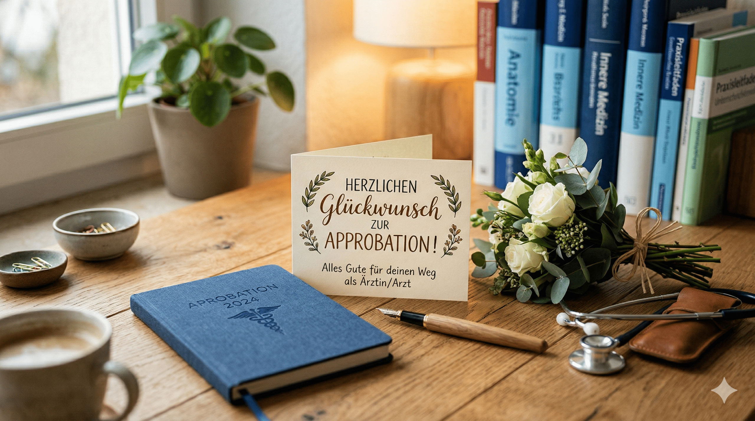 karte und geschenk zur approbation kombinieren