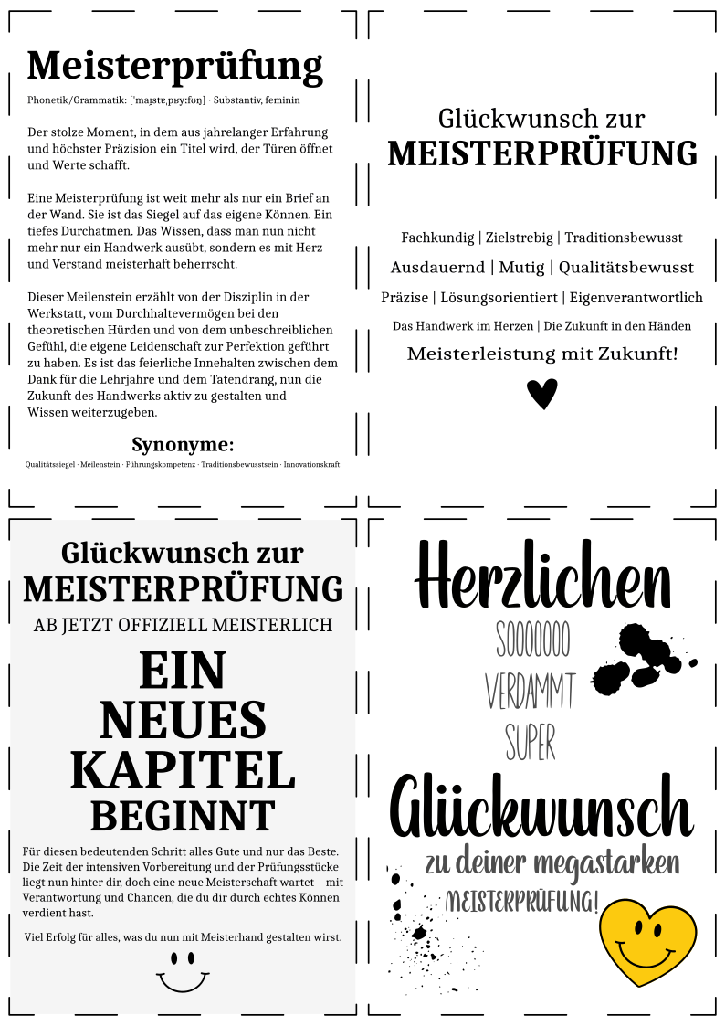 premium meisterprüfung set: design vorlagen & profi texte premium meisterprüfung set: design vorlagen & profi texte