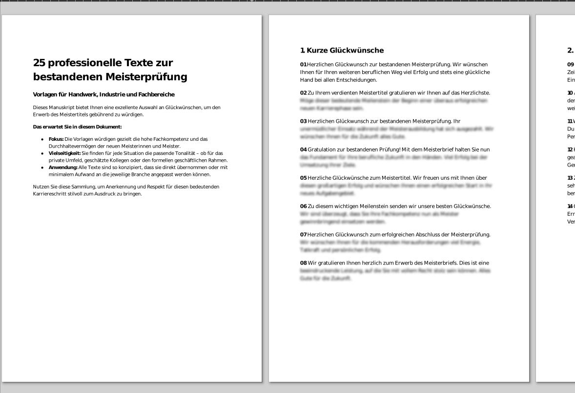 premium meisterprüfung set: design vorlagen & profi texte premium meisterprüfung set: design vorlagen & profi texte