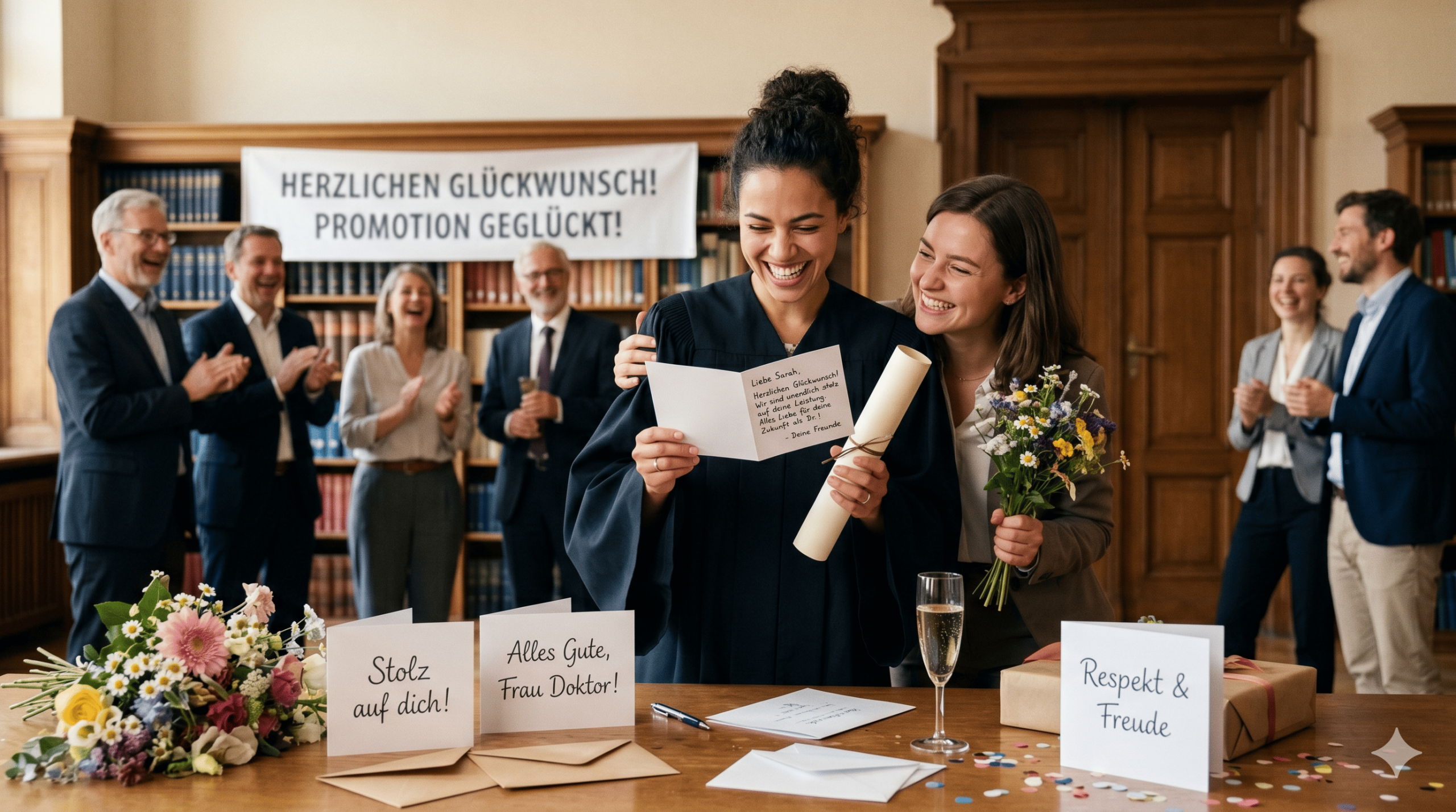 so schreibt man zur bestandenen promotion – ton, format & formulierungen