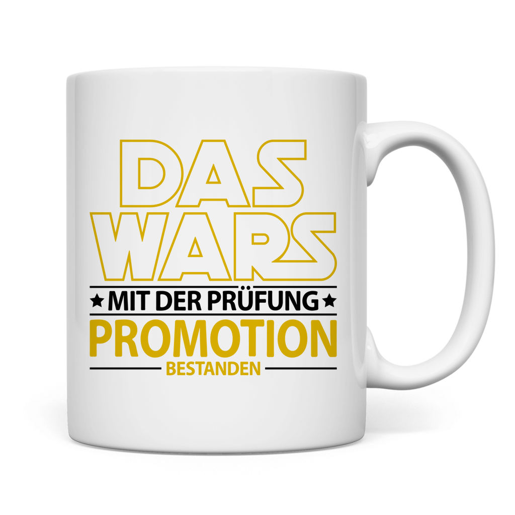 back white tasse promotion das wars bestanden neu mockup