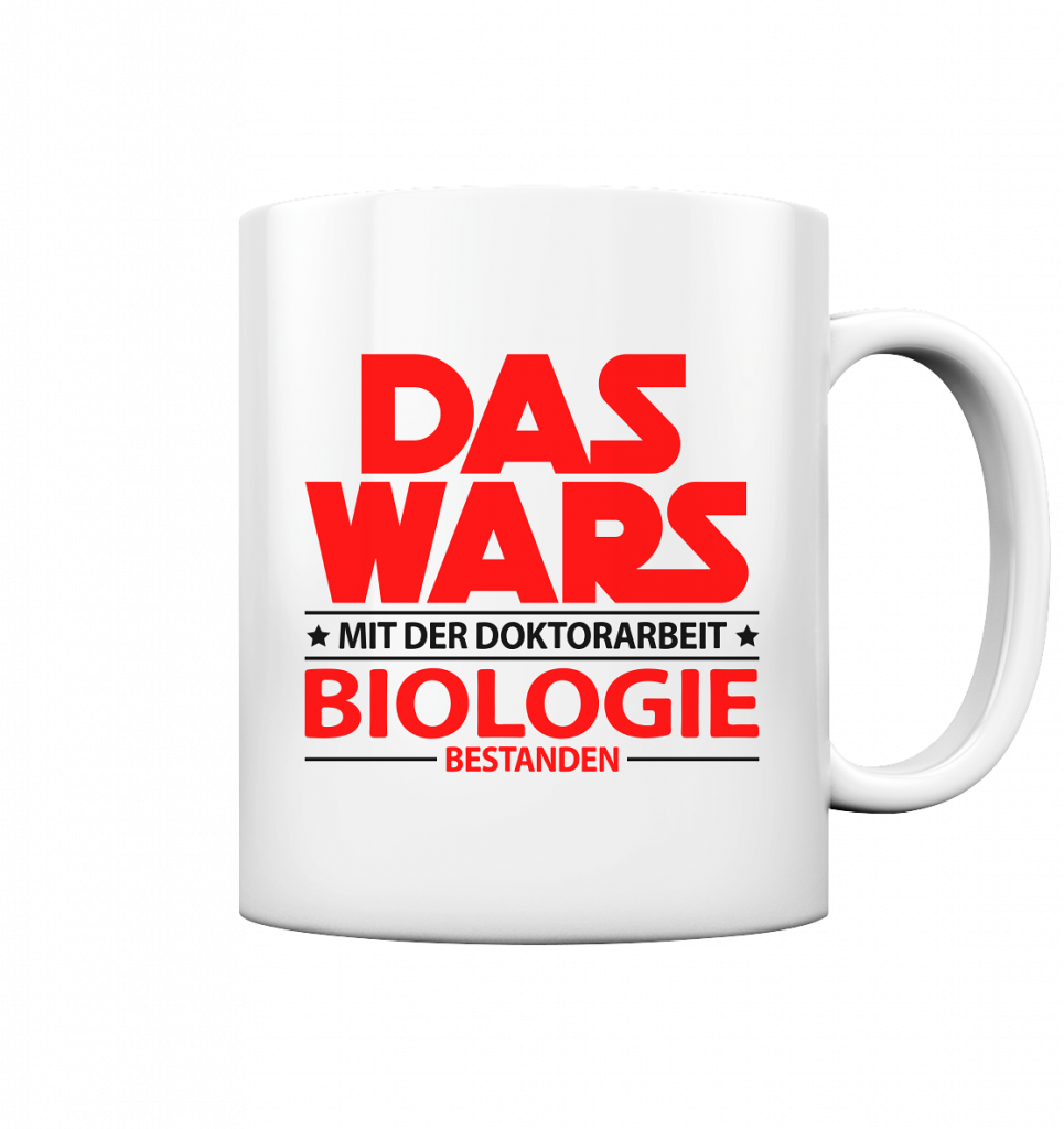 doktortitel in biologie bestanden tasse