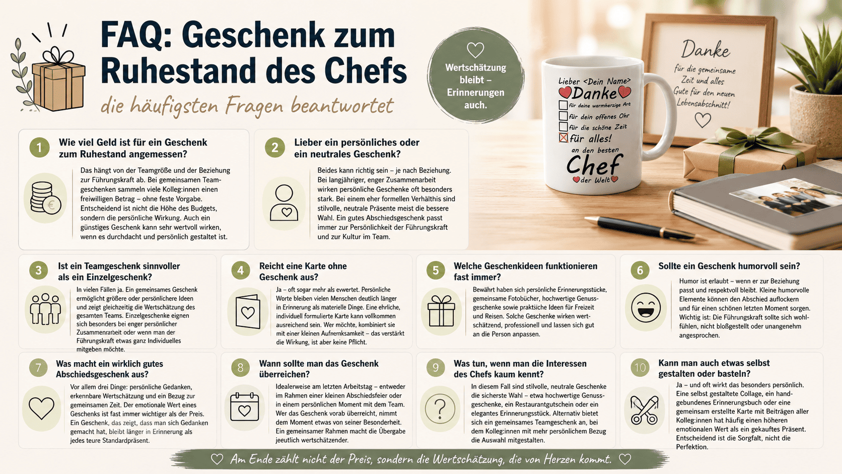 faq geschenk zum ruhestand des chefs – die haeufigsten fragen beantwortet