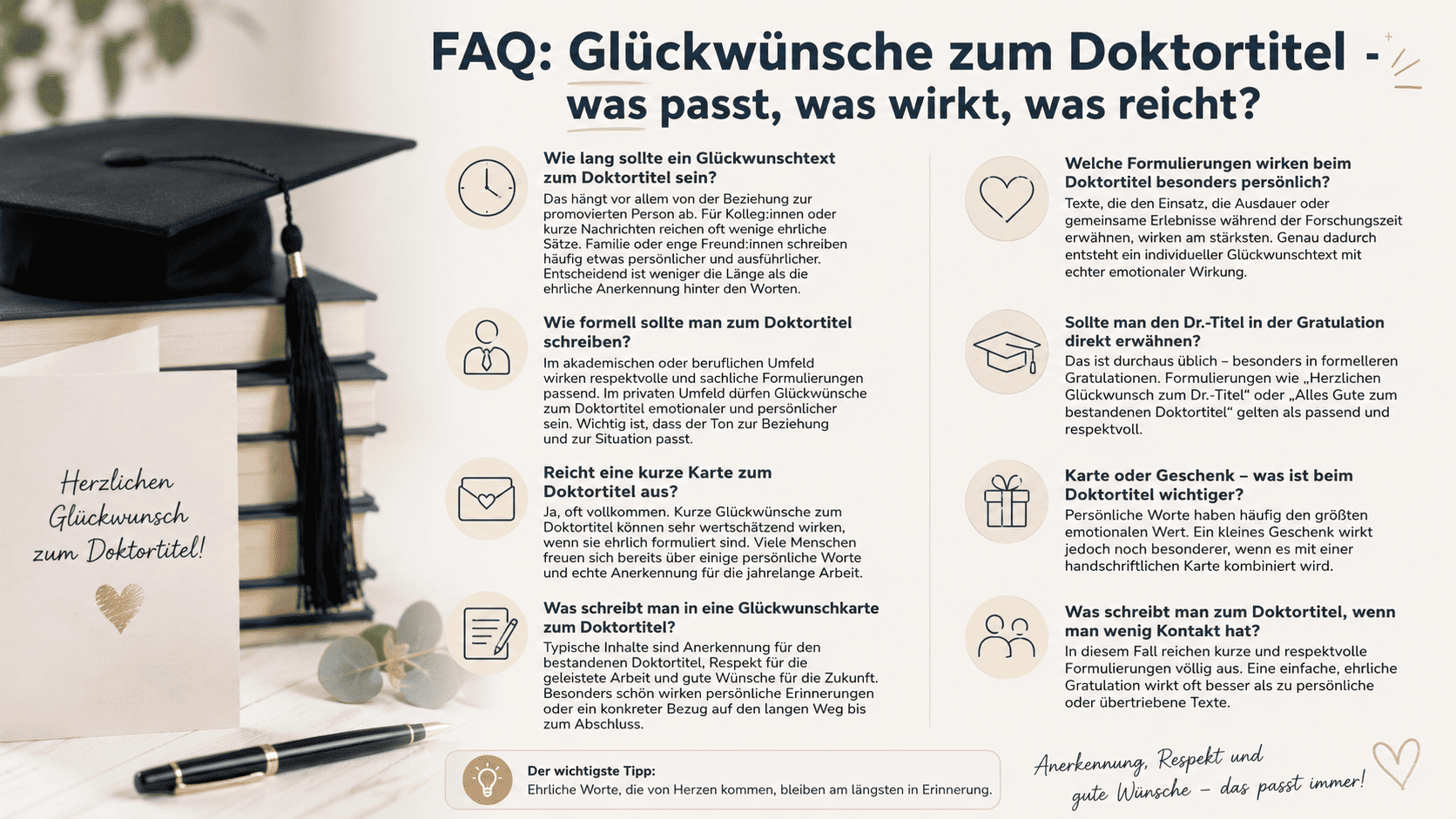 Was schreibt man zum Doktortitel? faq glueckwuensche zum doktortitel – was passt, was wirkt, was reicht