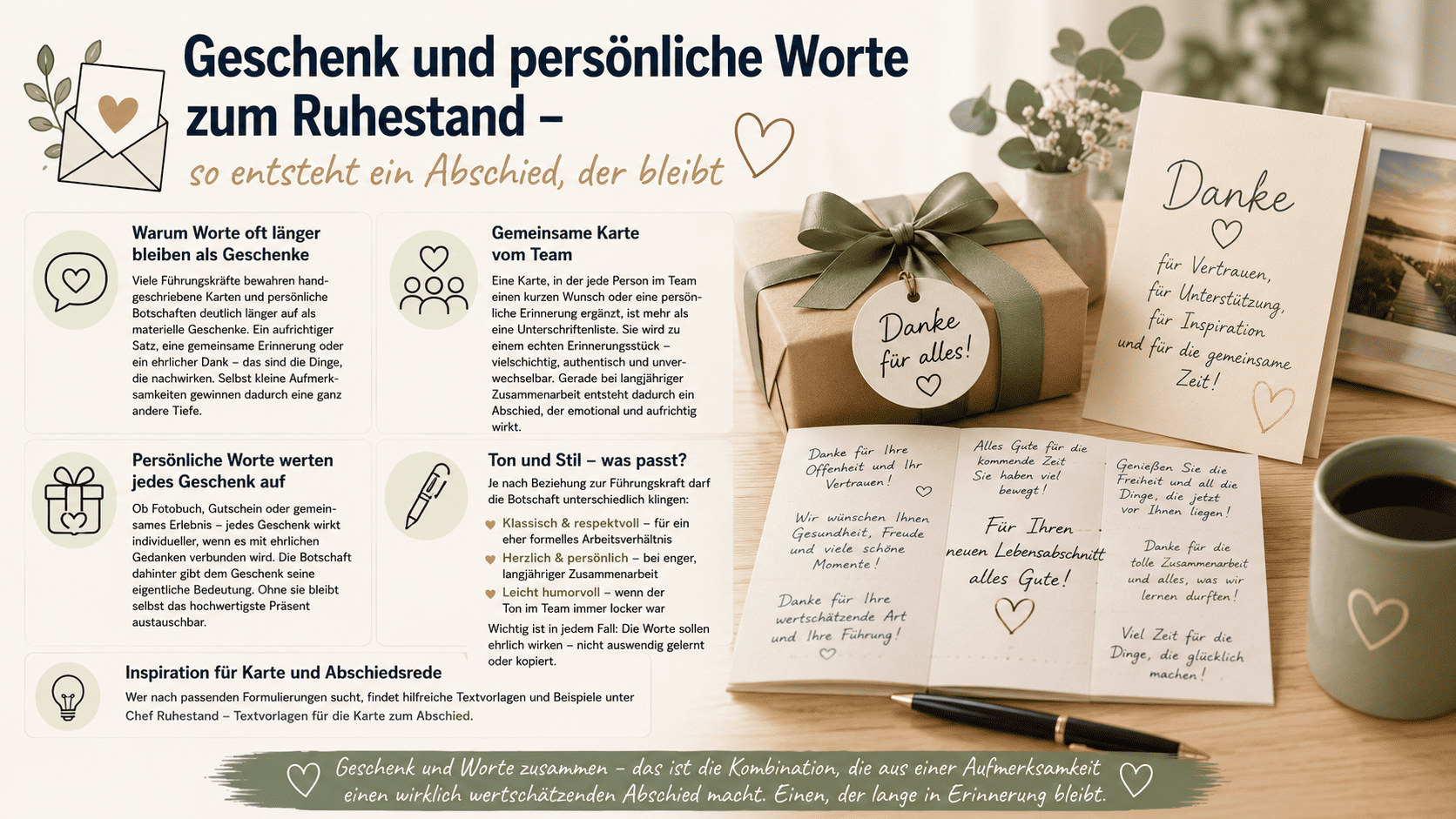 geschenk und persoenliche worte zum ruhestand – so entsteht ein abschied, der bleibt