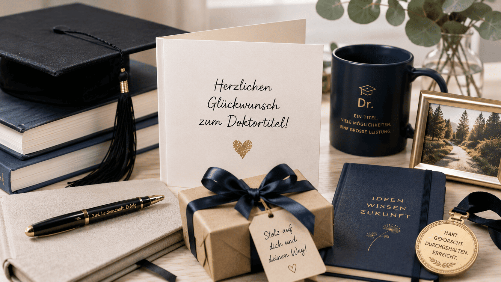 Was schreibt man zum Doktortitel? glueckwuensche zum doktortitel mit einem geschenk verbinden