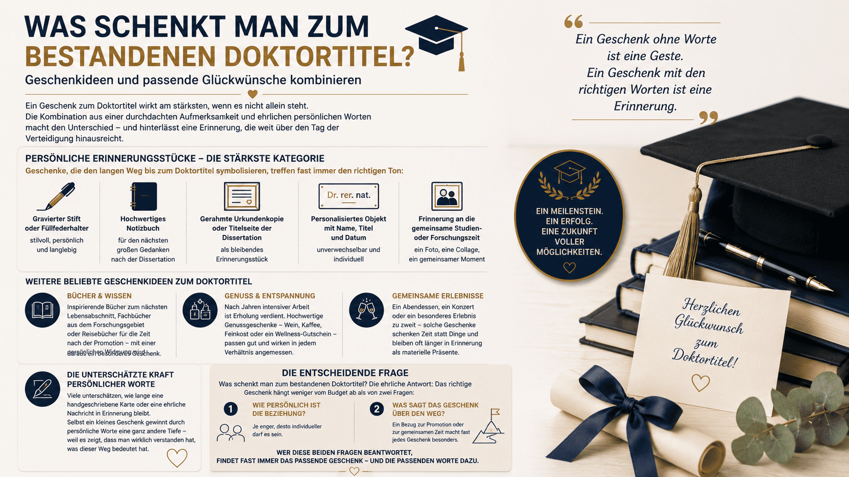 Wie gratuliert man zum Doktortitel? was schenkt man zum bestandenen doktortitel geschenkideen und passende glueckwuensche kombinieren