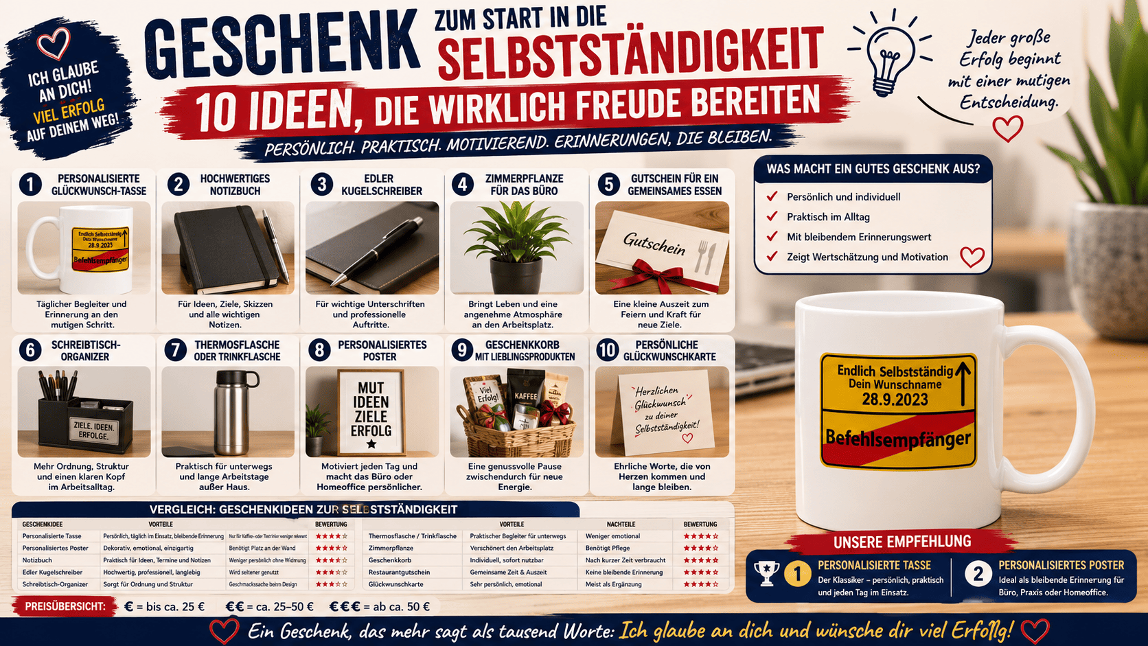 geschenk zum start in die selbststaendigkeit – 10 ideen, die wirklich freude bereiten
