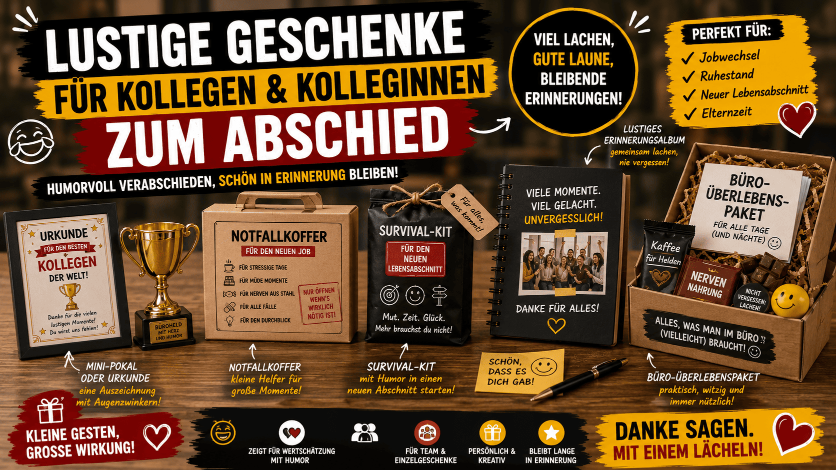 lustige geschenke fuer kollegen und kolleginnen zum abschied