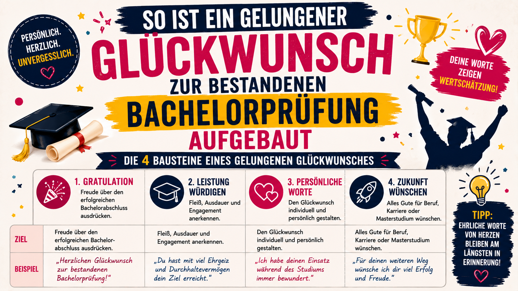 so ist ein gelungener glueckwunsch zur bestandenen bachelorpruefung aufgebaut