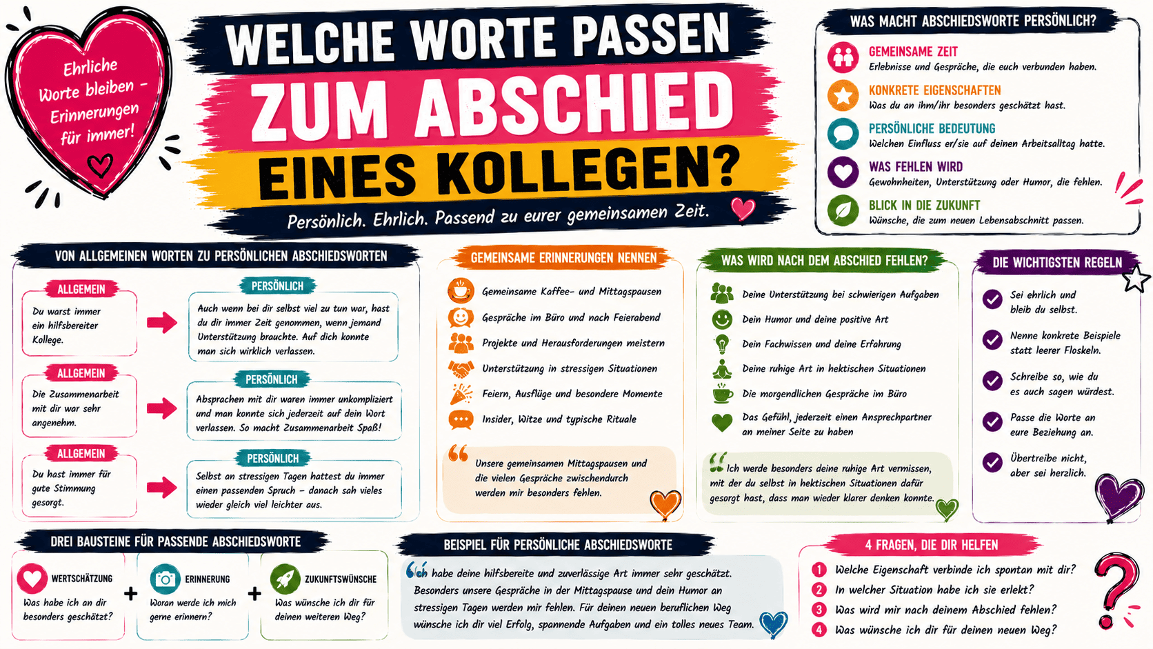 welche worte passen zum abschied eines kollegen