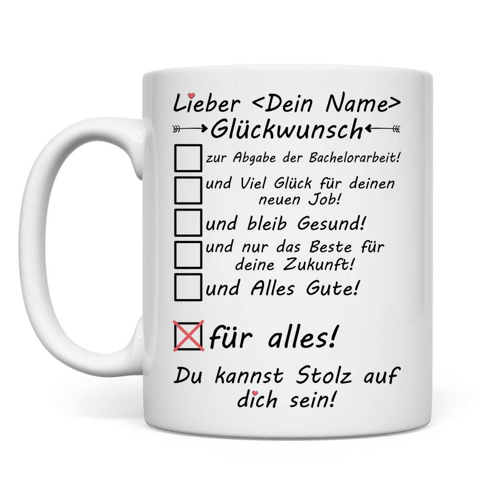 glueckwunsch zur abgabe der bachelorarbeit tasse