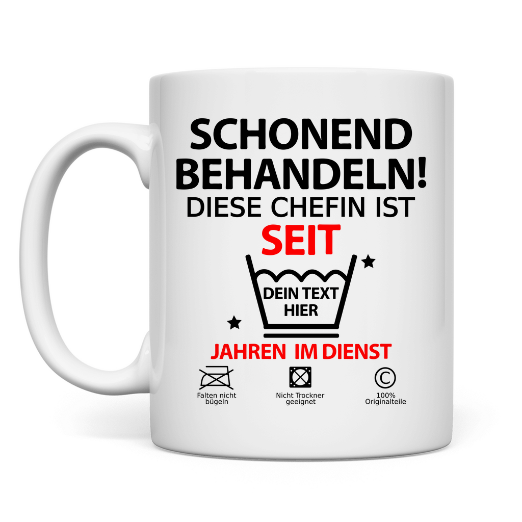 jubilaeum tasse 10 jahre chefin personalisiert